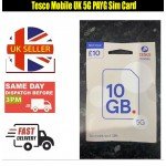 TESCO Mobile 4G/5G UK PAY AS YOU GO Data SIM Card, Compatible with All Devices